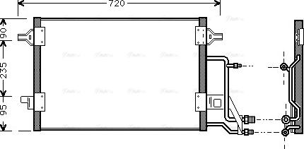 Ava Quality Cooling AI 5140 - Condenser, air conditioning parts5.com