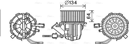 Ava Quality Cooling AI8391 - Ventilator, habitaclu parts5.com