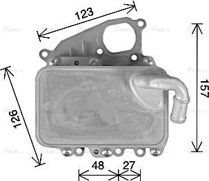 Ava Quality Cooling AI3405H - Radiator ulei, ulei motor parts5.com