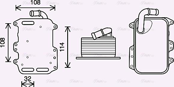 Ava Quality Cooling AI3405 - Chłodnica oleju, olej silnikowy parts5.com