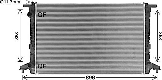 Ava Quality Cooling AI2440 - Radiator, engine cooling parts5.com