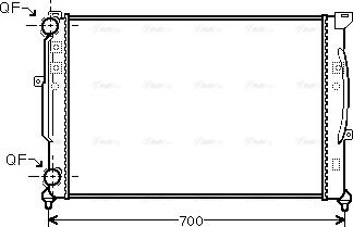 Ava Quality Cooling AI2189 - Radiator, racire motor parts5.com