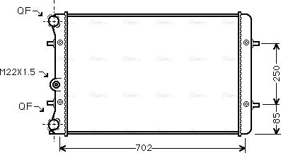 Ava Quality Cooling AI 2129 - Radiator, racire motor parts5.com