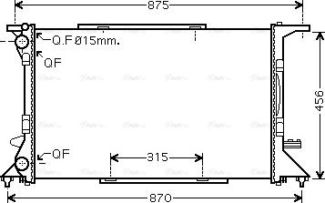 Ava Quality Cooling AI 2306 - Hladilnik, hlajenje motorja parts5.com