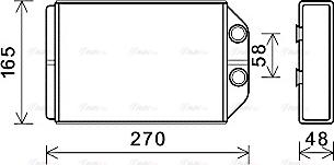 Ava Quality Cooling AIA6393 - Výmenník tepla vnútorného kúrenia parts5.com