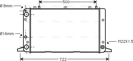 Ava Quality Cooling AIA2047 - Radiator, racire motor parts5.com