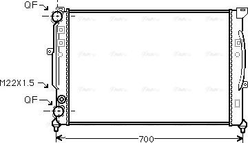 Ava Quality Cooling AIA2123 - Radiator, racire motor parts5.com