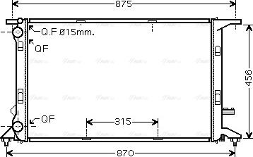 Ava Quality Cooling AIA2292 - Chladič motora parts5.com