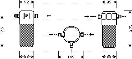 Ava Quality Cooling AI D032 - Filtro deshidratante, aire acondicionado parts5.com