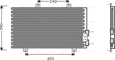 Ava Quality Cooling AL 5063 - Condenser, air conditioning parts5.com