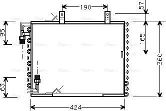 Ava Quality Cooling BW 5147 - Конденсатор кондиционера parts5.com