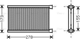 Ava Quality Cooling BW 6344 - Radiador de calefacción parts5.com