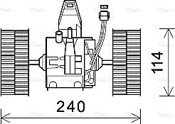 Ava Quality Cooling BW8491 - Ventilator, habitaclu parts5.com