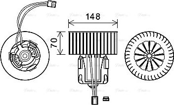 Ava Quality Cooling BW8540 - Ventilator, habitaclu parts5.com