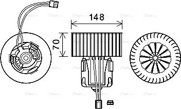 Ava Quality Cooling BW8539 - Ventilator, habitaclu parts5.com