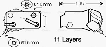 Ava Quality Cooling BW 3351 - Radiator racire ulei, cutie de viteze automata parts5.com