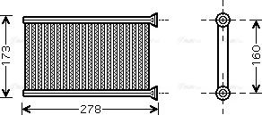 Ava Quality Cooling BWA6342 - Hőcserélő, belső tér fűtés parts5.com