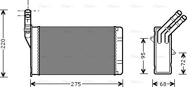 Ava Quality Cooling CN 6055 - Toplotni izmenevalnik, ogrevanje notranjega prostora parts5.com