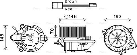 Ava Quality Cooling CN8294 - Interior Blower parts5.com