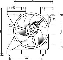 Ava Quality Cooling CN 7547 - Ventilator, radiator parts5.com