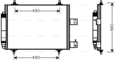 Ava Quality Cooling CNA5213D - Kondenzator, klima-uređaj parts5.com