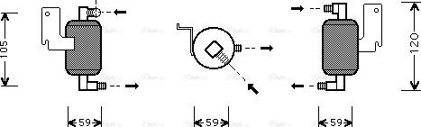 Ava Quality Cooling CN D186 - Sušač, klima-uređaj parts5.com