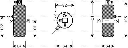 Ava Quality Cooling CN D202 - Dryer, air conditioning parts5.com