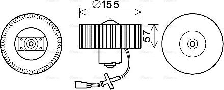 Ava Quality Cooling FD8568 - Ventilator, habitaclu parts5.com