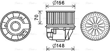 Ava Quality Cooling FD8613 - Ventilador habitáculo parts5.com