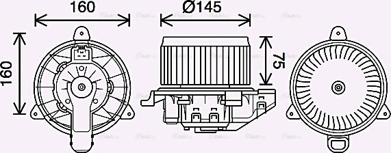 Ava Quality Cooling FD8626 - Interior Blower parts5.com