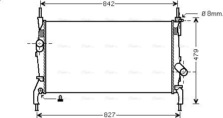 Ava Quality Cooling FDA2405 - Hűtő, motorhűtés parts5.com