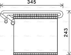 Ava Quality Cooling FDV491 - Evaporator, air conditioning parts5.com