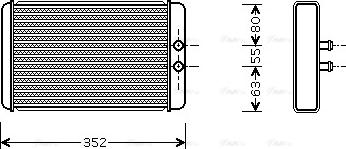 Ava Quality Cooling FTA6265 - Výmenník tepla vnútorného kúrenia parts5.com