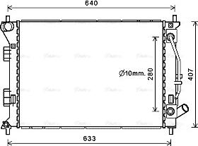 Ava Quality Cooling HY2436 - Radiator, racire motor parts5.com