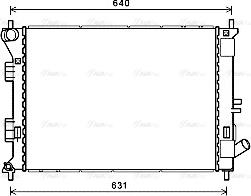 Ava Quality Cooling HYA2335 - Radiator, racire motor parts5.com