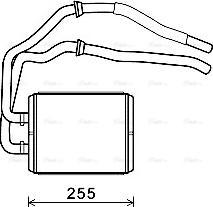 Ava Quality Cooling IV 6105 - Hőcserélő, belső tér fűtés parts5.com