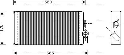 Ava Quality Cooling MS 6188 - Toplotni izmenevalnik, ogrevanje notranjega prostora parts5.com