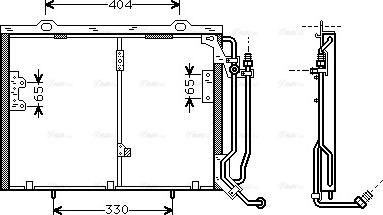 Ava Quality Cooling MSA5245 - Kondenzator, klima-uređaj parts5.com