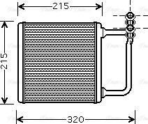 Ava Quality Cooling MSA6451 - Топлообменник, отопление на вътрешното пространство parts5.com