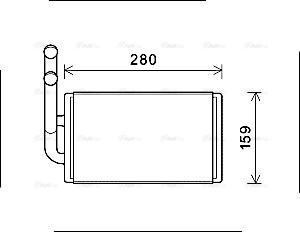 Ava Quality Cooling OL6570 - Radiador de calefacción parts5.com