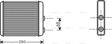 Ava Quality Cooling OL 6259 - Schimbator caldura, incalzire habitaclu parts5.com