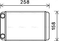 Ava Quality Cooling OLA6677 - Heat Exchanger, interior heating parts5.com
