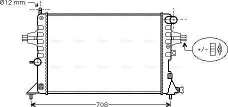 Ava Quality Cooling OLA2296 - Radiator, racire motor parts5.com