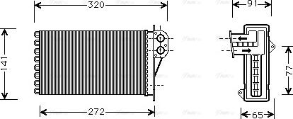 Ava Quality Cooling PE 6199 - Schimbator caldura, incalzire habitaclu parts5.com