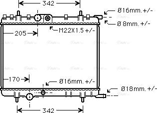 Ava Quality Cooling PE 2300 - Radiaator,mootorijahutus parts5.com