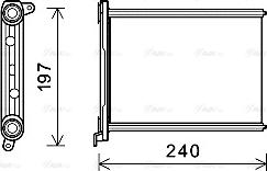 Ava Quality Cooling RT6569 - Heat Exchanger, interior heating parts5.com