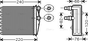 Ava Quality Cooling RT 6380 - Soojusvaheti,salongiküte parts5.com