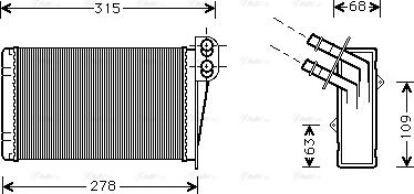 Ava Quality Cooling RT 6228 - Топлообменник, отопление на вътрешното пространство parts5.com