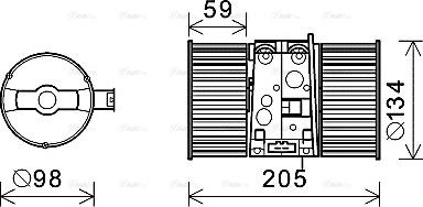 Ava Quality Cooling RT8586 - Ventilador habitáculo parts5.com