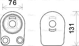 Ava Quality Cooling RT3607 - Масляный радиатор, двигательное масло parts5.com